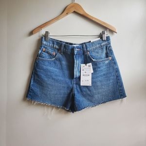 ZARA High Rise Cut Off Shorts